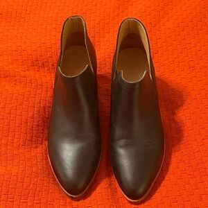 Nisolo Black  Leather Booties-NWOT Size 8